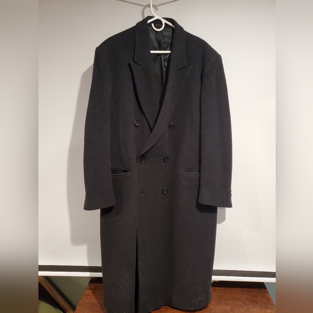 Men's Wool Cashmere Overcoat 46R